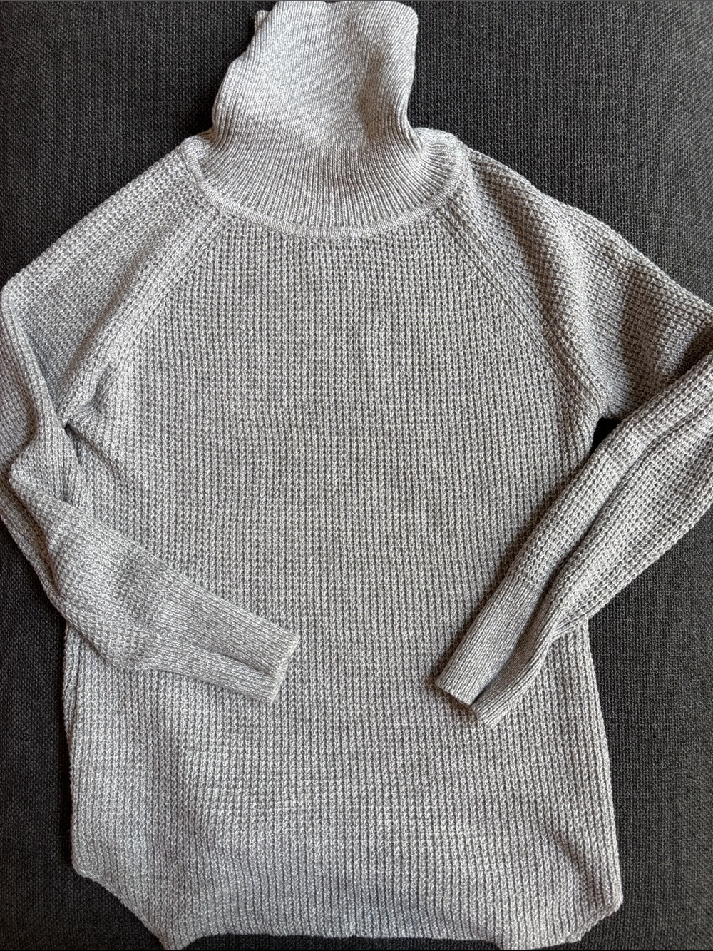 Classic Light Gray Turtleneck Sweater - Women